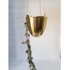 Handmade Solid Brass Hanging Plant Pots