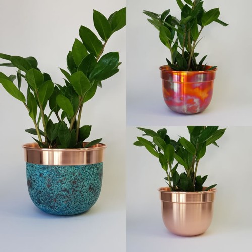 Copper discount flower pots